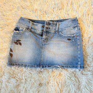 Vintage Floral American Eagle Mini Skirt